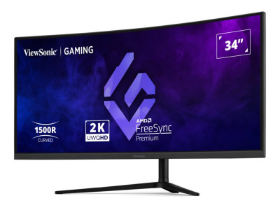 Viewsonic : 34IN CV VA QHD 180HZ/250CD/ 2HDMI/2DP/HP/HAS