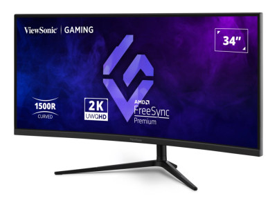 Viewsonic : 34IN CV VA QHD 180HZ/250CD/ 2HDMI/2DP/HP/HAS