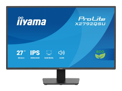 Iiyama : 27IN IPS QHD 350CD/ HDMI/DP/2USB/HP