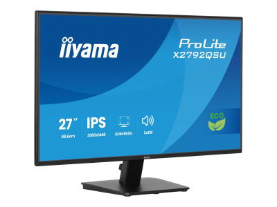 Iiyama : 27IN IPS QHD 350CD/ HDMI/DP/2USB/HP