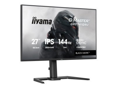 Iiyama : 27IN IPS QHD 144HZ/350CD/ HDMI/DP/2USB/HP/HAS