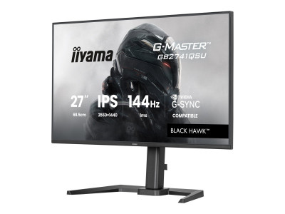 Iiyama : 27IN IPS QHD 144HZ/350CD/ HDMI/DP/2USB/HP/HAS