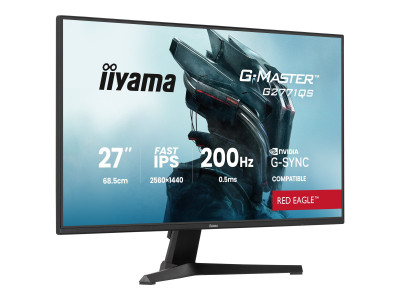 Iiyama : 27IN IPS QHD 200HZ/350CD/ 2HDMI/DP/HP