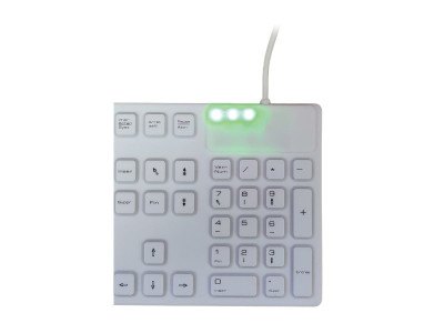 MCL Samar : MCL WATERPROOF IP68 WIRED KEYBOARD WHITE