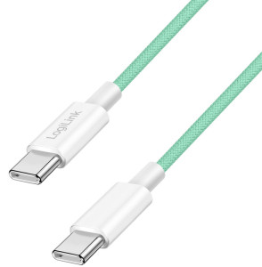 LogiLink USB 2.0 Kabel, USB-C - USB-C Stecker, 0,5 m, weiß