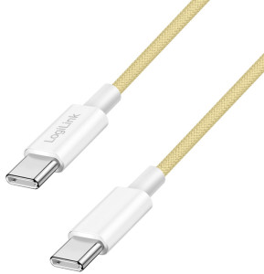 LogiLink USB 2.0 Kabel, USB-C - USB-C Stecker, 0,5 m, weiß