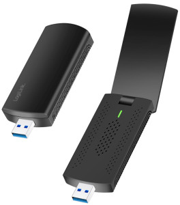 LogiLink WiFi USB 3.0 Adapter, mit magnetischer Halterung