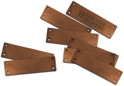 COLOP Étiquette à coudre Craft Labeler, cuir, marron