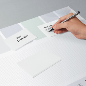 sigel Haftnotizen, 75 x 75 mm, blanko, weiß