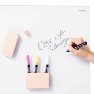 magnetoplan Tableau verre & feutre, (L)760 x (H)1.800 mm