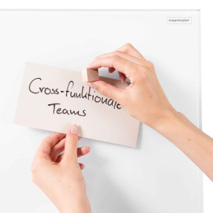 magnetoplan Tableau verre & feutre, (L)760 x (H)1.800 mm