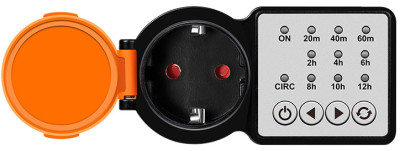 LogiLink Mechanische Zeitschaltuhr Outdoor, IP44, schwarz