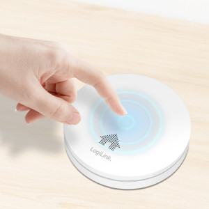 LogiLink Rauchmelder, extra flach, 85 db, weiß