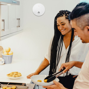 LogiLink Rauchmelder, extra flach, 85 db, weiß