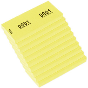 kangaro Nummernblock 1-1000, 105 x 42 mm, weiß