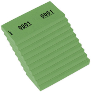 Kangaro Nummernblock 1-1000, 105 x 42 mm, blau