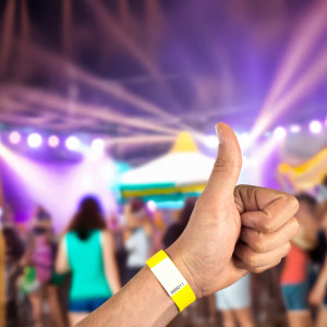 kangaro Eventbänder, 254 x 19 mm, reißfest, gelb