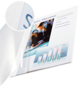 Restposten: LEITZ Buchbindemappe impressBind, A4, 7 mm, weiß