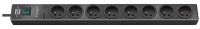brennenstuhl Multiprise parafoudre hugo!, 8 prises, gris brennenstuhl Multiprise parafoudre hugo!, 8 prises, gris