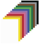folia Tonkarton, DIN A6, 180 g/qm, 12 Farben sortiert folia Tonkarton, DIN A6, 180 g/qm, 12 Farben sortiert