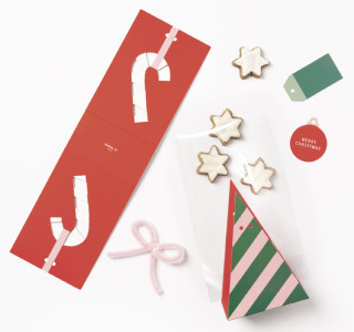 folia Gebäck-Verpackungs-Set SWEET CHRISTMAS