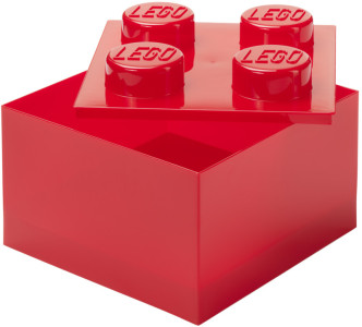 LEGO Brique de rangement STORAGE BRICK 4 TOP LID, bleu