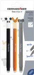 EBERHARD FABER Stylo encre gel Animal Erase it! blister de 3