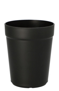 PAPSTAR Circulware Mehrweg-Trinkbecher, PP, 0,3 l, schwarz