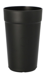 PAPSTAR Circulware Mehrweg-Trinkbecher, PP, 0,3 l, schwarz