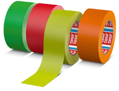 tesa Ruban adhésif 4671 Fluo, 25 mm x 25 m, jaune fluo