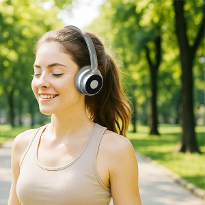 LogiLink BT 6.0 Headset AuraSolo, bluetoothfähig, schwarz