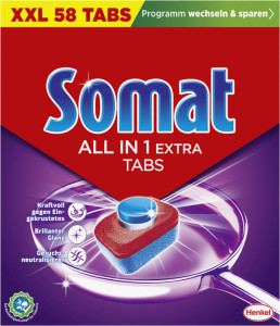 Somat Spülmaschinentabs ALL IN 1 EXTRA, 58 Tabs