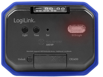 LogiLink Disque de stationnement électronique, bleu