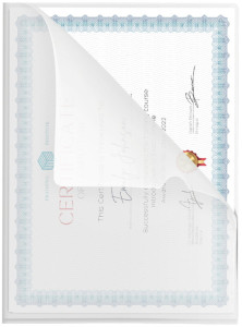 pavo Pochette coin, A4, PP, 0,10 mm, grainé, transparent