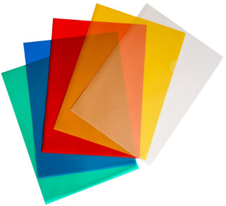 pavo Pochette coin, A4, PP, 0,12 mm, grainé, coloré