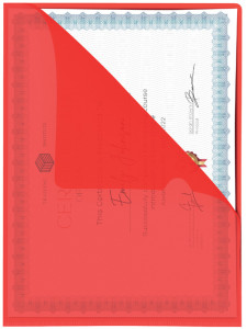 pavo Pochette coin, A4, PP, 0,12 mm, grainé, coloré