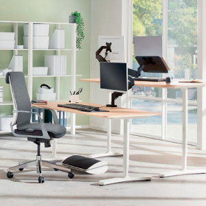 LEITZ Beheizbare Sitzauflage iComfi, grau