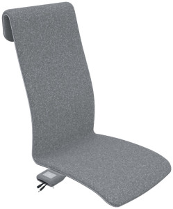 LEITZ Beheizbare Sitzauflage iComfi, grau
