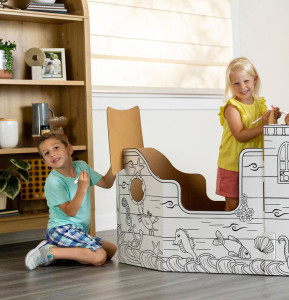 Fellowes Bankers Box XL Spielkarton PIRATENSCHIFF, Wellpappe