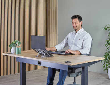 Fellowes mobiler Notebook-Ständer Alumia, schwarz