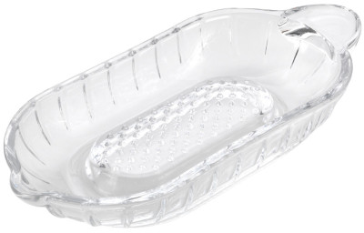 metaltex Râpe de cuisine / à pommes, en verre, transparent