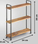 metaltex Étagère à épices York LAVA, 3 niveaux
