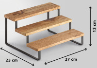 metaltex Étagère à épices en escalier York LAVA, 3 niveaux