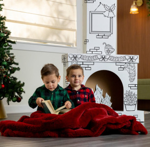 Fellowes Bankers Box Carton de jeu XL CHEMINÉE DE NOEL