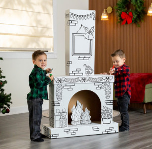 Fellowes Bankers Box Carton de jeu XL CHEMINÉE DE NOEL