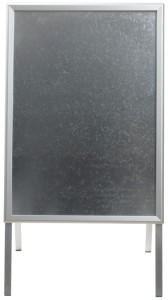 EUROPEL Panneau trottoir ECONOMY OUTDOOR, A1, argent