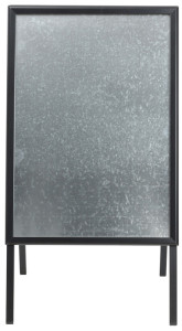 EUROPEL Panneau trottoir ECONOMY OUTDOOR, A1, argent