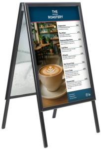 EUROPEL Panneau trottoir ECONOMY OUTDOOR, A1, argent