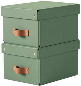 LEITZ Aufbewahrungsbox-Set Puro, Karton, 7 Liter, schwarz