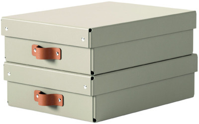 LEITZ Aufbewahrungsbox-Set Puro, Karton, 8 Liter, salbeigrün